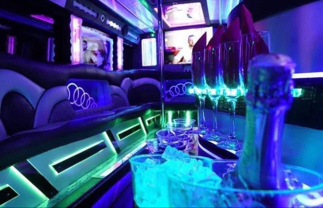 Luxury limo interior
